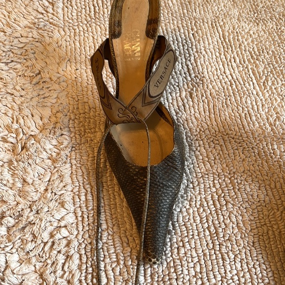 The very sexy high heel sling back python shoe - Picture 2 of 7